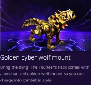 heroes of the storm founder's pack free mount